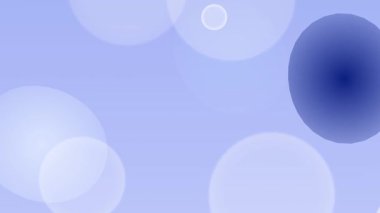 Yumuşak mavi soyut arkaplan, eğimli küreler ve parlayan dairelerle sakin ve dingin bir atmosfer yaratıyor. Görsel tasarım ve dijital sanat için mükemmel..