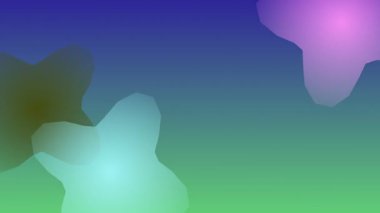 Yumuşak renkli soyut çiçekler, mavi-yeşil arkaplanda, huzurlu ve barışçıl bir dijital sanat eseri yaratıyor..