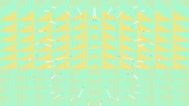 Stilize beyaz yıldız patlaması simetrik deniz mavisi ve sarı geometrik arkaplan merkezli canlı soyut dijital sanat yaratıyor.