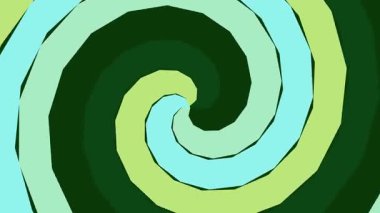 Dönen yeşil ve mavi soyut grafik tasarım elementi dijital sanat ve grafik illüstrasyonunda yaratıcı görsel temsili temsil eder..