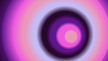 Mor ve pembe eşmerkezli daireler, bulanık bir arkaplan ile canlı ve soyut bir görsel etki yaratıyor..