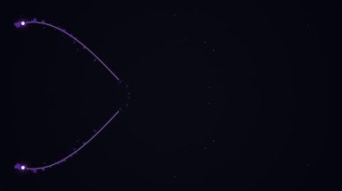 grafik navigasyon ve görsel yardım uygulama geliştirme amaçları için yön gösteren neon ışıklı ok şekli tasarım elementi.