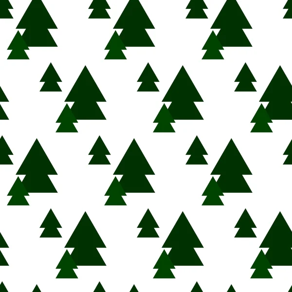 Vector seamless retro pattern, triangle silhouette Christmas trees. Modern hipster background. Can be used for Wallpaper, pattern fills, background of web page. — Stock Vector