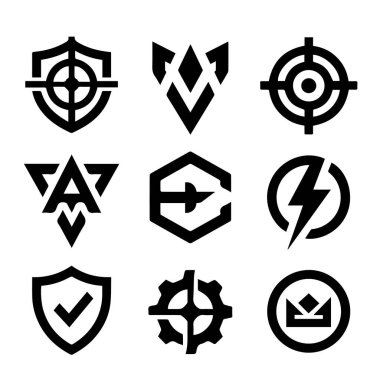 Black And White Esports Logo Vector For Modern Gaming Brand Identity