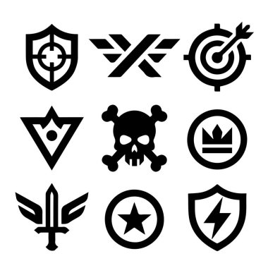 Custom Esports Logo Design Black White Vector For Tournaments Team