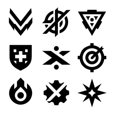 Custom Esports Logo Design Black White Vector For Tournaments Team