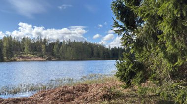 Countryside landscape near Milquhanzie Hill in Perth and Kinross Scotland showing ridge summit with masts, walking paths, and nearby ancient standing stones.