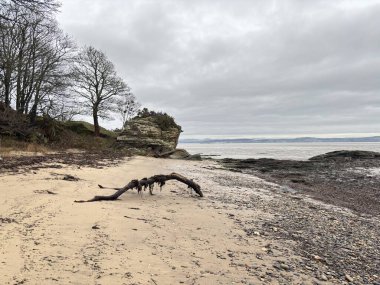 Kartal Kayası, İskoçya 'daki Forth Estuary' nin kıyı şeridinde nehir suları, çamur kıyıları ve köprülere ve ufka yönelik manzaraları içeren Roma amblemine sahiptir..