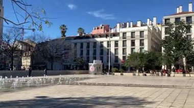 Lizbon şehir merkezinde, Portekiz 'de binalar ve sokak manzaraları.