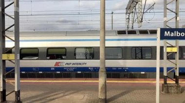 Polonya 'daki modern elektrik şebekesi, bölgesel ve şehirlerarası demiryolu demiryollarının gökyüzü altında çelik raylar üzerinde yuvarlandığını gösteriyor..