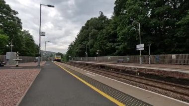 Scotrail HST treni İskoçya Highland ana hattındaki Pitlochry tren istasyonunda..