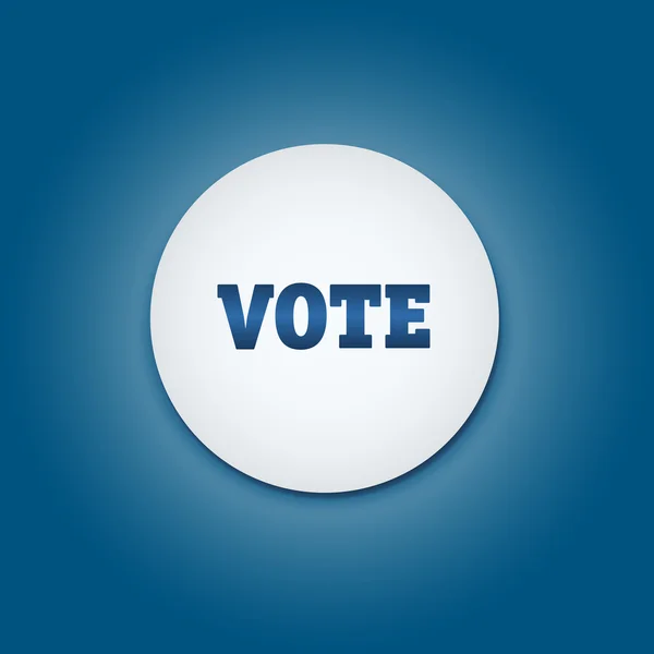 投票选举竞选徽章按钮 — 图库矢量图片