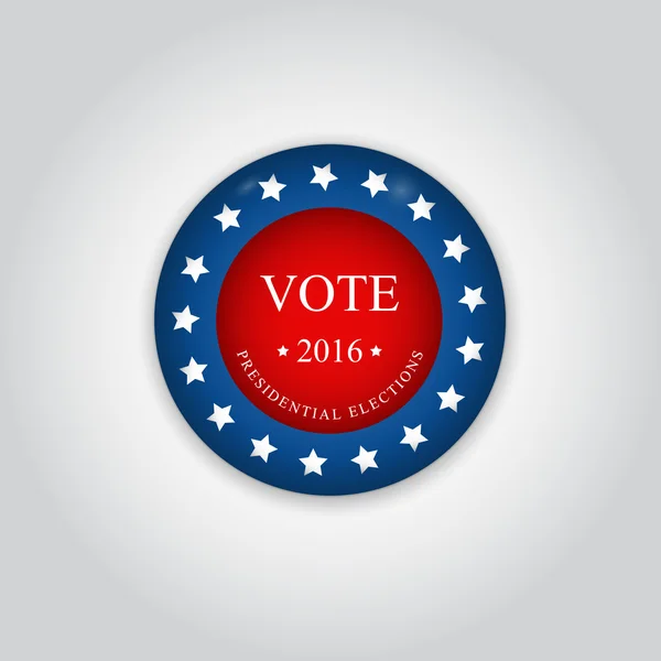 배지 투표입니다. 미국 대통령 선거 — 스톡 벡터