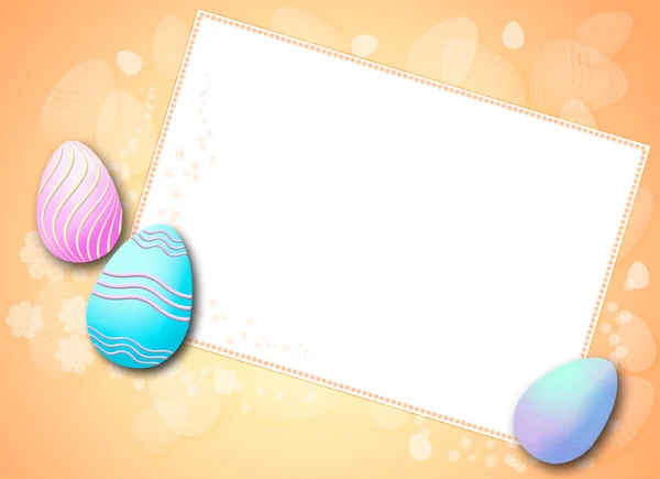 Easter eggs frame — Stock Photo, Image