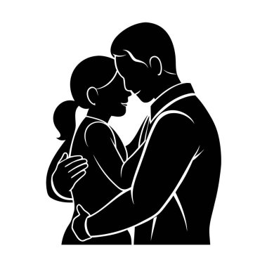 Baba çocuğuna sevgi ve özenle sarılıyor.