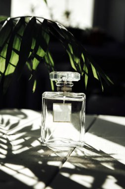  Odada güzel bir parfümün yakın plan çekimi.