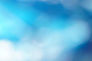 Okyanus ışığı, vektör sanatı, yumuşak bokeh dalgaları ve parlak dokuları olan soyut mavi arkaplan