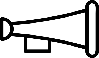 Şeffaf PNG Biçiminde Zarif Minimalist Tasarımlı Klasik Trompet Simgesi Simgesi