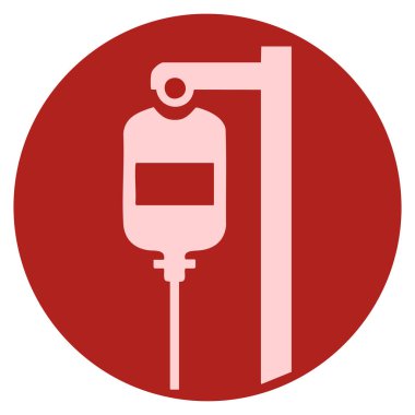 Blood transfusion vector icon isolated medical healthcare design element perfect for hospital donation emergency or laboratory symbol creative artwork