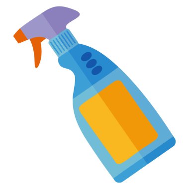 Spray bottle vector illustration isolated design element for cleaning cosmetic or household liquid product container transparent creative concept artwork