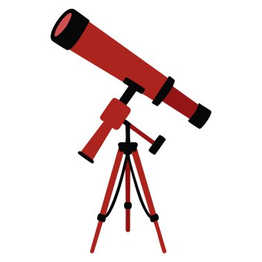 Vector illustration of kids telescope for astronomy studies cute object from baby room perfect for childhood science education or astronomy themed artwork