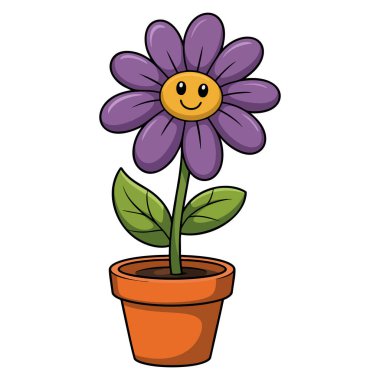 Beyaz arkaplan vektör tasarımındaki çiçek bitkisi ev dekorasyonu için mükemmeldir. Bahçecilik doğası ya da çiçek sanatı temalı yaratıcı sanat eserleri için mükemmeldir.