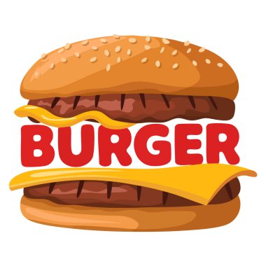 Hamburger çizim vektör biçimi için yazı tipi tasarımı menü tipografi restoranı fast food tasarımı veya yaratıcı mutfak sanatları için uygundur