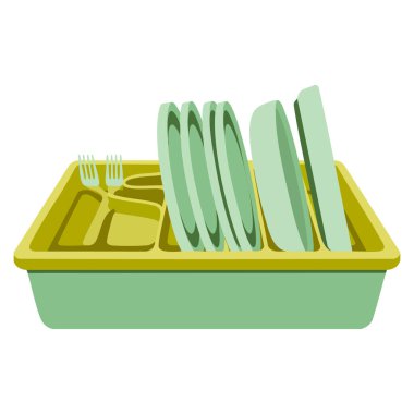 Tabaklar bir raf illüstrasyon vektörü izole tasarım mutfak malzemeleri depolama organizasyonu için mükemmel mutfak ve ev temalı sanat eserleri için