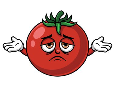 Domates illüstrasyon vektörü yemek tarifi için uygun beyaz arka planda izole edilmiş sağlıklı ürünler ve mutfak tasarımı kavramları