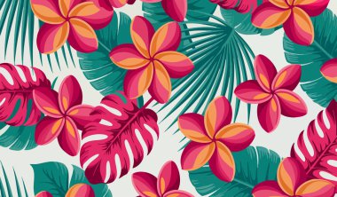 Soyut bitki örtüsü renksiz arka plan renksiz tropikal bitki duvar kağıtlarının vektör çizimi çiçek dekoru yaz tasarımı için mükemmel.