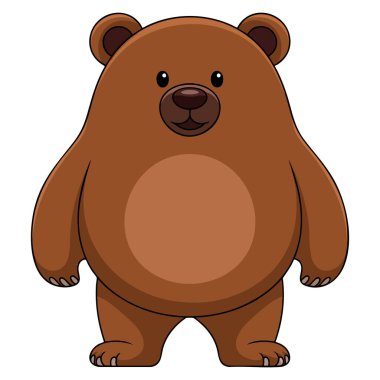 Beyaz arka planda izole edilmiş vombat vektör illüstrasyonu keseli vahşi yaşam hayvan çalışmaları için ideal doğa veya fauna temalı sanat eserleri