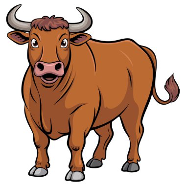 Edebiyat eğitimi hikaye anlatımına uygun penis ve boğa hikayesini temsil eden vektör illüstrasyonu veya yaratıcı deyimsel temalı sanat eserleri