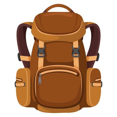 Bilim adamlarının arkeolojik araştırma sırt çantası envanteri grafik elementler web sitesi simgeleri çıkartmalar çanta enstrüman illüstrasyonu taşıyan çocuk aletleri