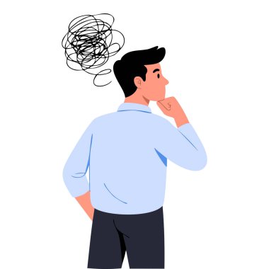 Kurumsal, ofis, liderlik, strateji ve iş konsepti çizimleri için mükemmel bir vektör çizimi olan sakallı adamla iş yapmak