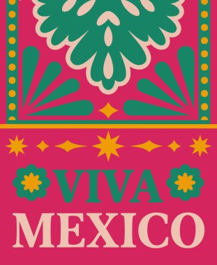 Renkli Meksika tatil posteri Viva Meksika cesur batı tarzında şenlikli sanat eserleri için mükemmel kültür poster temaları ve canlı Meksika vektör grafikleri