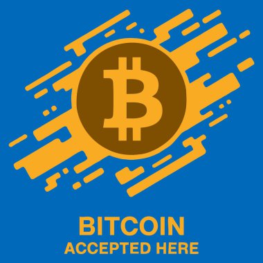 Bitcoin konseptinin düz vektör çizimi kripto para logosu dijital para zinciri finans sembolü yatırım kripto ve dijital para birimi tasarımı temaları için uygundur