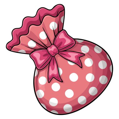 Beyaz arka planda tatlı bir şekerin tasviri tatlı ikramları için mükemmel izole edilmiş vektör tasarımı şekerleme paketleme veya yemek temalı yaratıcı sanat eserleri