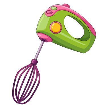 Ev aletleri pişirme tasarımı ya da ticari ürün temalı sanat eserleri için ideal beyaz arka plan vektör tasarım elementi üzerinde mutfak aletlerinin tasviri