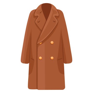 Uzun ceket vektör illüstrasyonları sonbahar moda tasarımı, günlük tarz, mevsimlik kıyafet veya rahat gardırop temalı yaratıcı projeler için mükemmeldir.