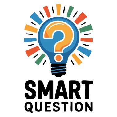 Soru ve cevap vektör logo şablonu ampul lambası ve soru işareti kullanılarak fikir kavramı destek servisi ve eğitim markalaşması için mükemmel