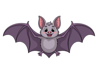 Gotik, gececi, cadılar bayramı, hayvan veya ürkütücü temalı sanat tasarımları için uygun beyaz arka planda izole edilmiş gri kanatlı yarasaların vektör çizimi