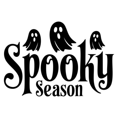 Ürkütücü sezon için Cadılar Bayramı siyah vektör grafiği kesme dosya tasarımı dijital illüstrasyon dekorasyonu veya mevsimsel temalı proje için mükemmeldir