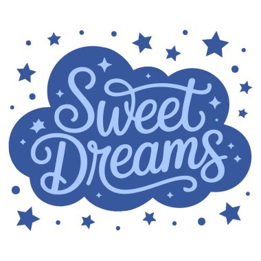 Tatlı rüyalar, el çizimi, çocuk resimleri, yatma zamanı, gökyüzü ve şakacı kaprisli tasarımlar için ideal açık mavi çizgi film bulutunun vektör çizimi