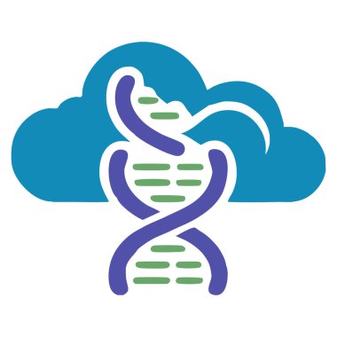 Bilim teknolojisi web sitesi genetik veri konsepti ve modern araştırma kimliği için uygun kromozom sembollü vektör logosu şablonu DNA