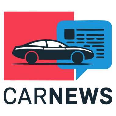 Otomotiv haberleri medya eğitimi ve ticari markalaşma projeleri için uygun araba ve kağıt sembollü Otomobil Haberleri için vektör logosu şablonu