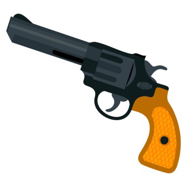 Retro silah tasarımı tarihi sanat eserleri ya da koleksiyon temalı yaratıcı tasarım için mükemmel bir tabanca tasarımı.