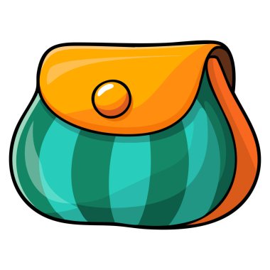 Bir çanta vektörünün beyaz arkaplan çizimi alışveriş modası aksesuar görüntüleme ve yaratıcı sanat projeleri için ideal tasarım