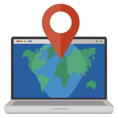 Bilgisayarla uzaktan kumandalı harita üzerinde çalışmak uzaktan kumandalı iş mesafesini, sanal ofisi, yaşam tarzı özgürlüğü ve dijital kariyer kavramını gösterir.