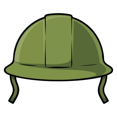 Düz stil web tasarımı için ideal savaş miğferi vektörü simgesi askeri güvenlik koruma ekipmanları ve savunma temalı görseller üzerine odaklanmış