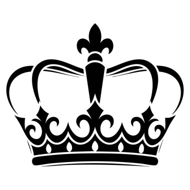 Kraliyet sembolleri, lüks marka liderlik ödülleri ve premium grafik tasarım kullanımı için mükemmel mavi renk vektör tarzında taç simgesi çizimi